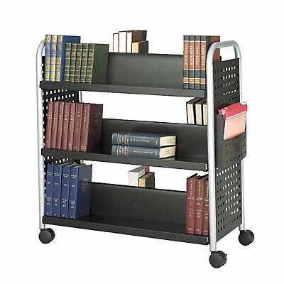 Book Cart Double-Sided Black MPN:5335BL