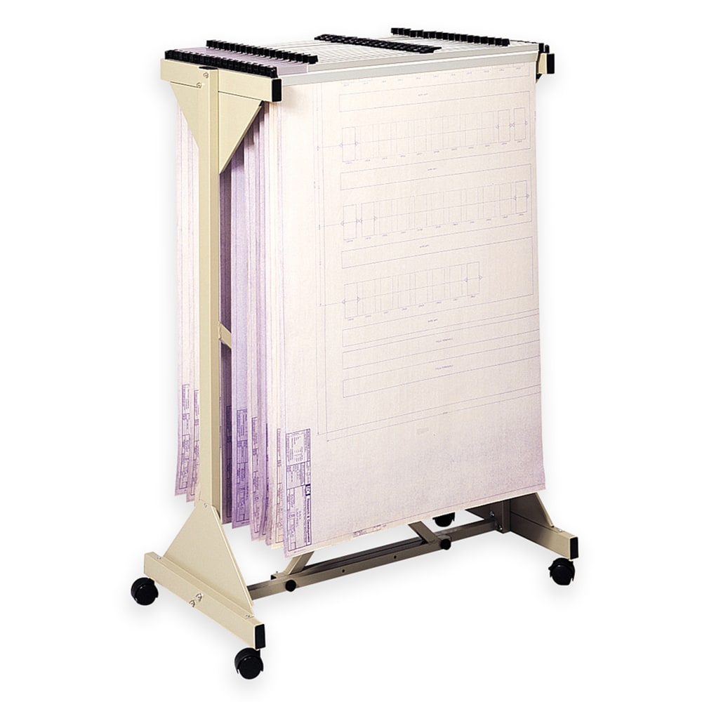 Safco Mobile Planning Center Hanging Flat File Stand, Tropic Sand MPN:5060