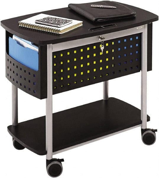 File Utility Cart: Steel, Black MPN:SAF5370BL