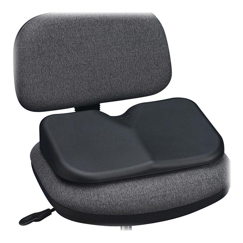 Safco Softspot Seat Cushion, 3inH x 15 1/2inW x 10inD, Black MPN:7152BL