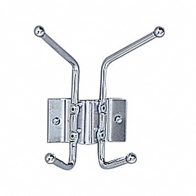 2 Hook Coat Rack 7-1/16Hx6-1/2H Chrome MPN:4160