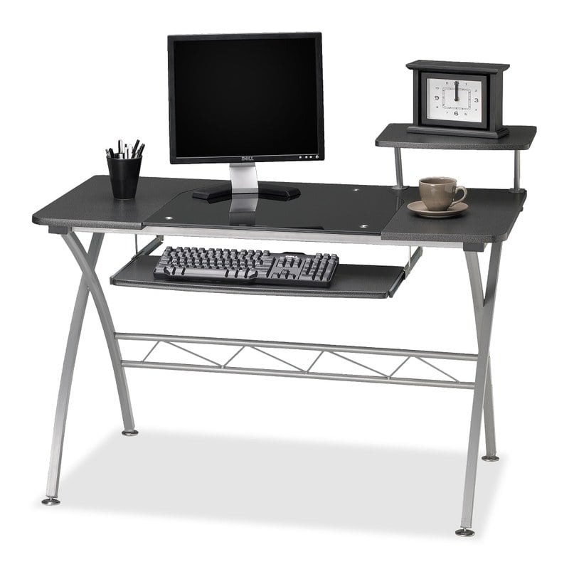 Mayline Eastwinds Vision 48inW Computer Desk, Anthracite MPN:972ANT