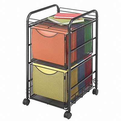 Double File Cart w/Drawers Black MPN:5212BL