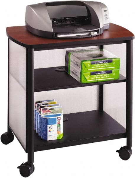 Impromptu Machine Stand, One-Shelf, 26-1/4w x 21d x 26-1/2h, Black/Cherry MPN:SAF1857BL