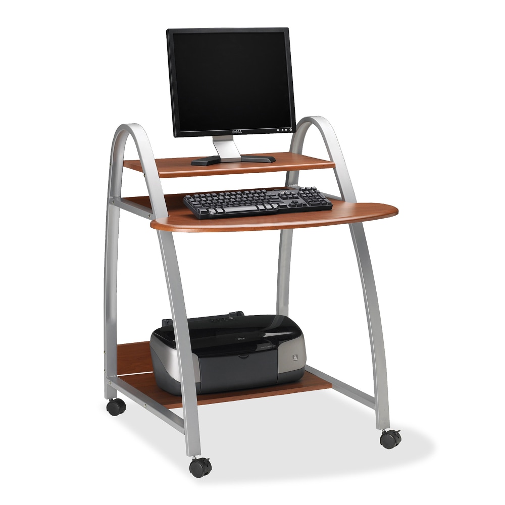 Mayline Arch Computer Cart Workstation, 39inH x 28-1/2inW x 31-1/2inD, Medium Cherry MPN:971MEC