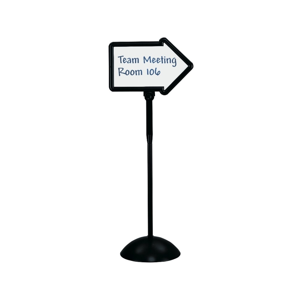 Safco Write Way Directional Sign - Steel - Black MPN:4173BL