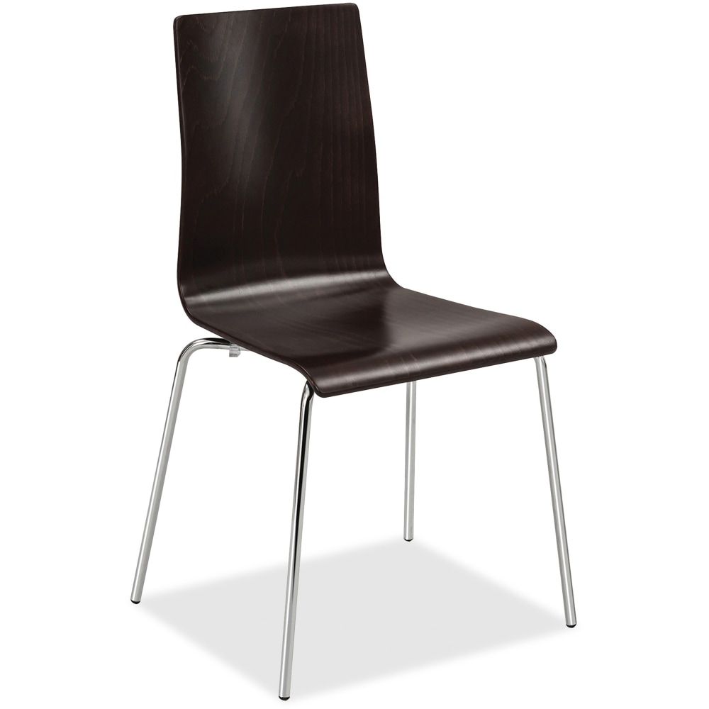 Safco Bosk Stack Chair, Espresso/Chrome MPN:4298ES