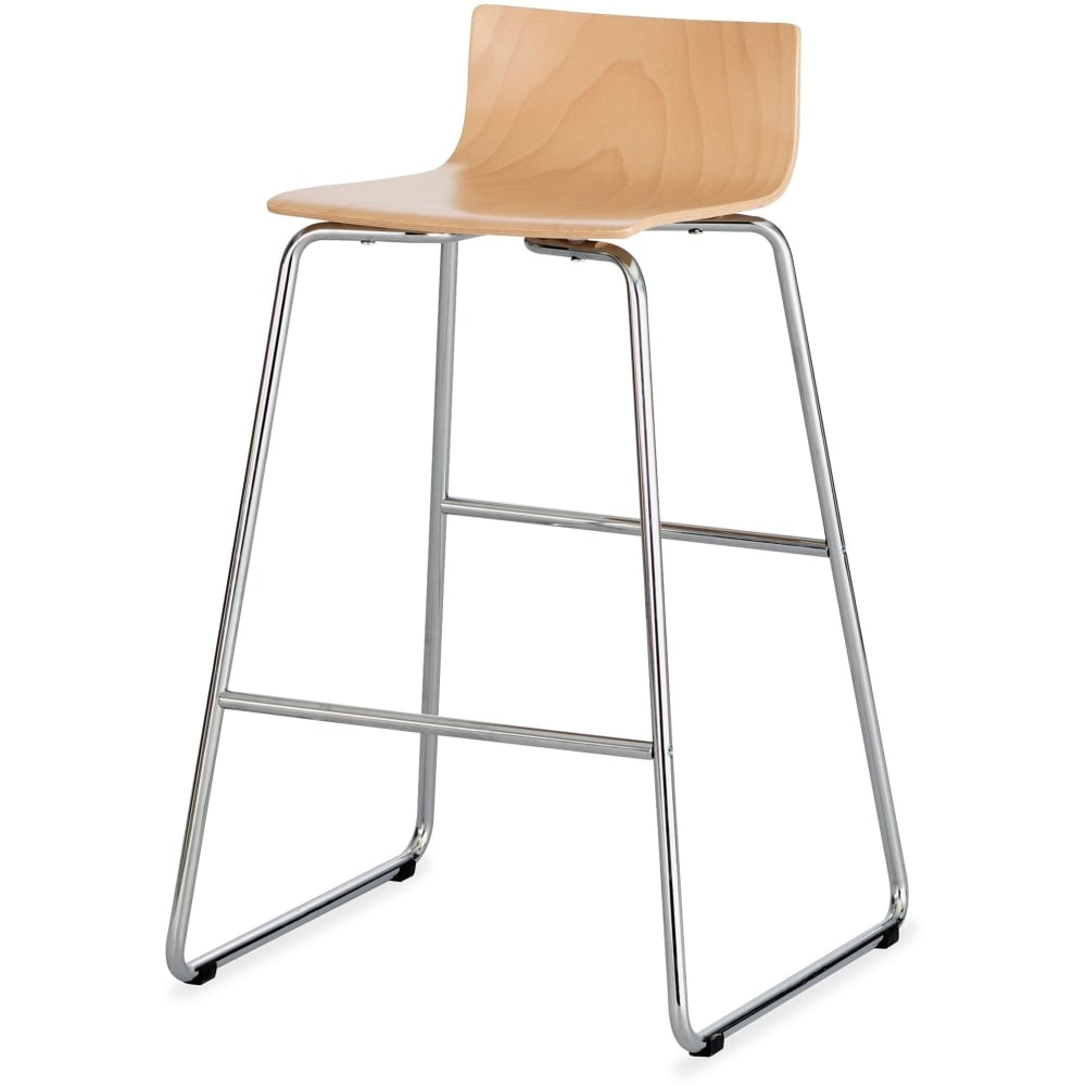 Safco Bosk Stool, Beech/Chrome MPN:4299BH