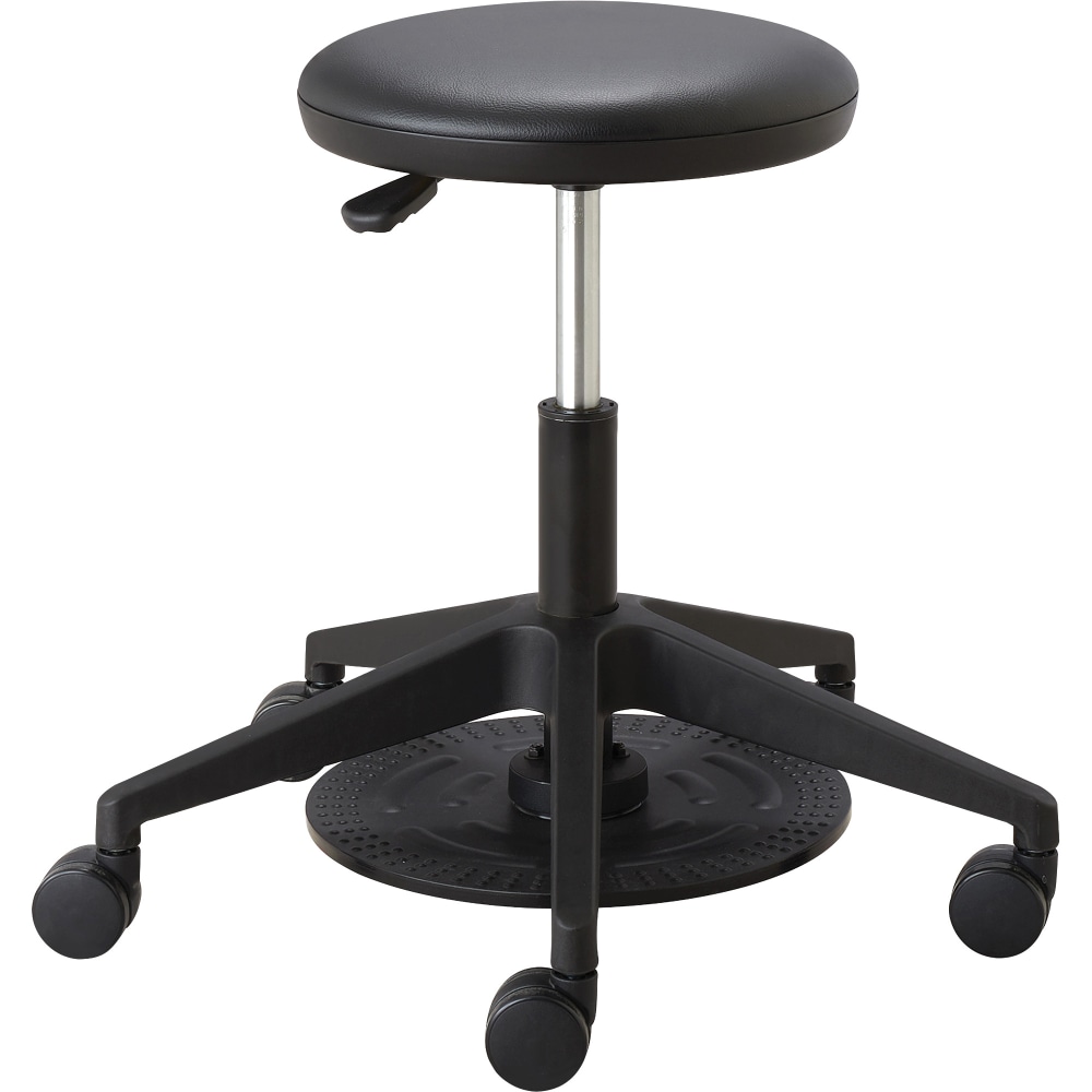 Safco Low-Height Lab Stool, Black/Chrome MPN:SAF3437BL