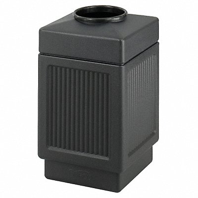 Trash Can 38 gal Black Plastic MPN:9475BL