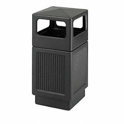 Trash Can 38 gal Black Plastic MPN:9476BL