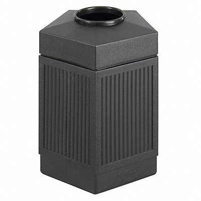 Trash Can 30 gal Black Plastic MPN:9485BL