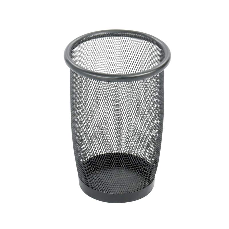 Safco 9716 Round Mesh Wastebasket, 3-Gallon, Black (Min Order Qty 4) MPN:9716BL