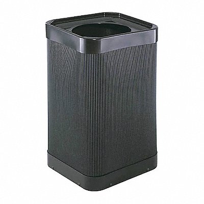 Trash Can Square 38 gal Black MPN:9790BL