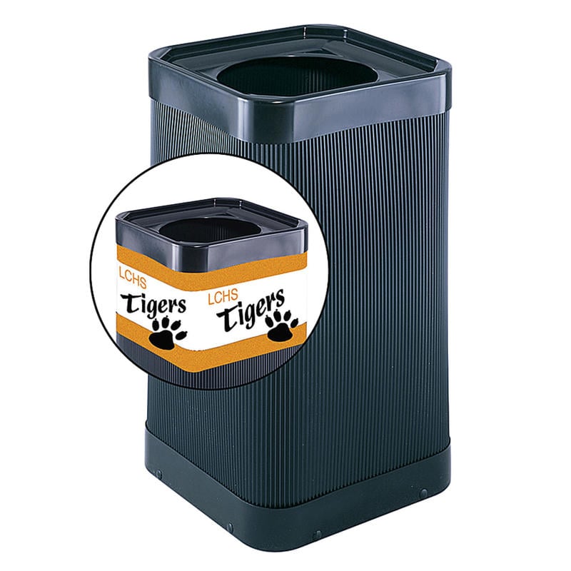 Safco Plastic At-Your-Disposal Waste Receptacle, Black MPN:9790BL