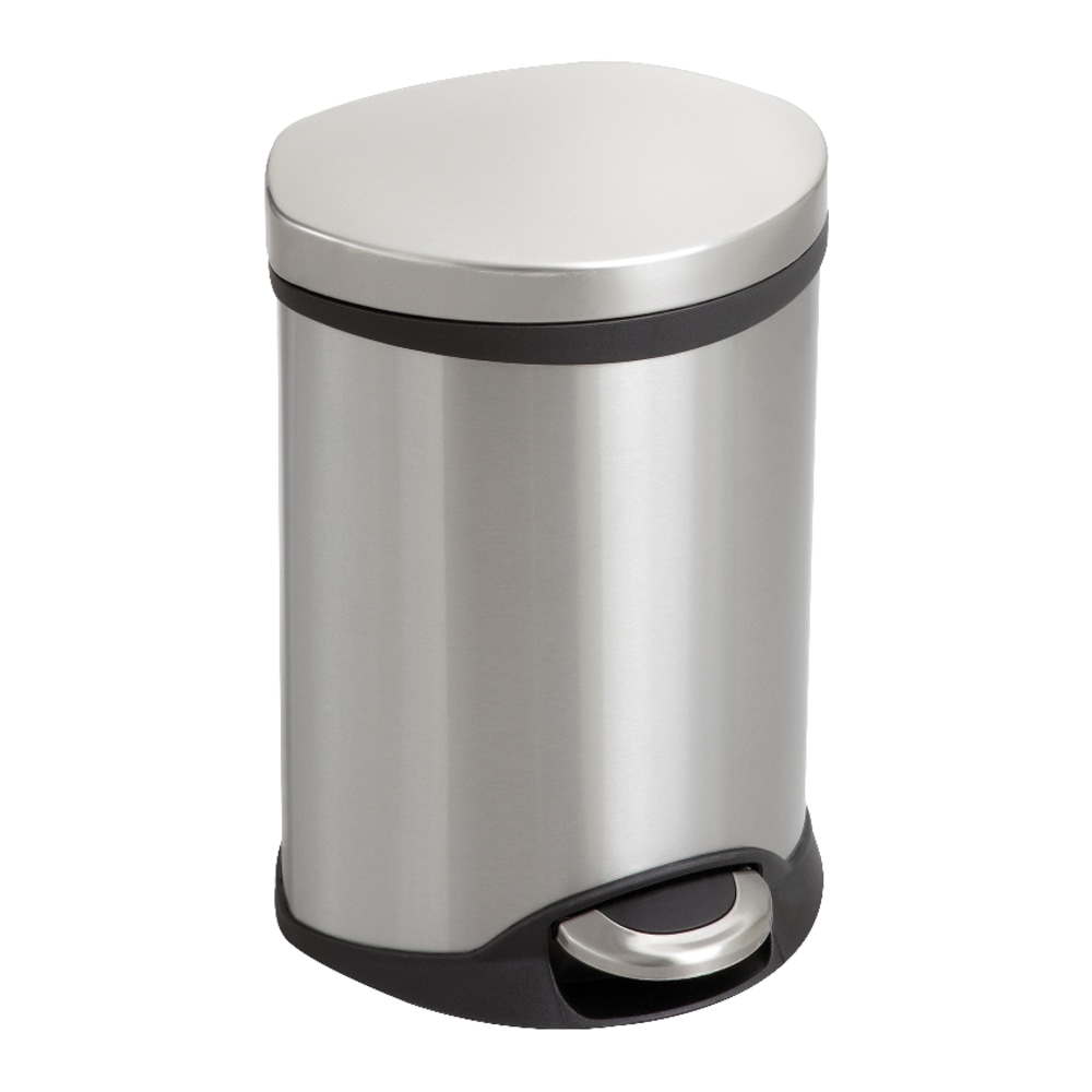 Safco Stainless Steel Step-On Medical Waste Receptacle, 1.5 Gallons, 11in x 9 1/2in x 8in, Stainless Steel (Min Order Qty 2) MPN:9900SS