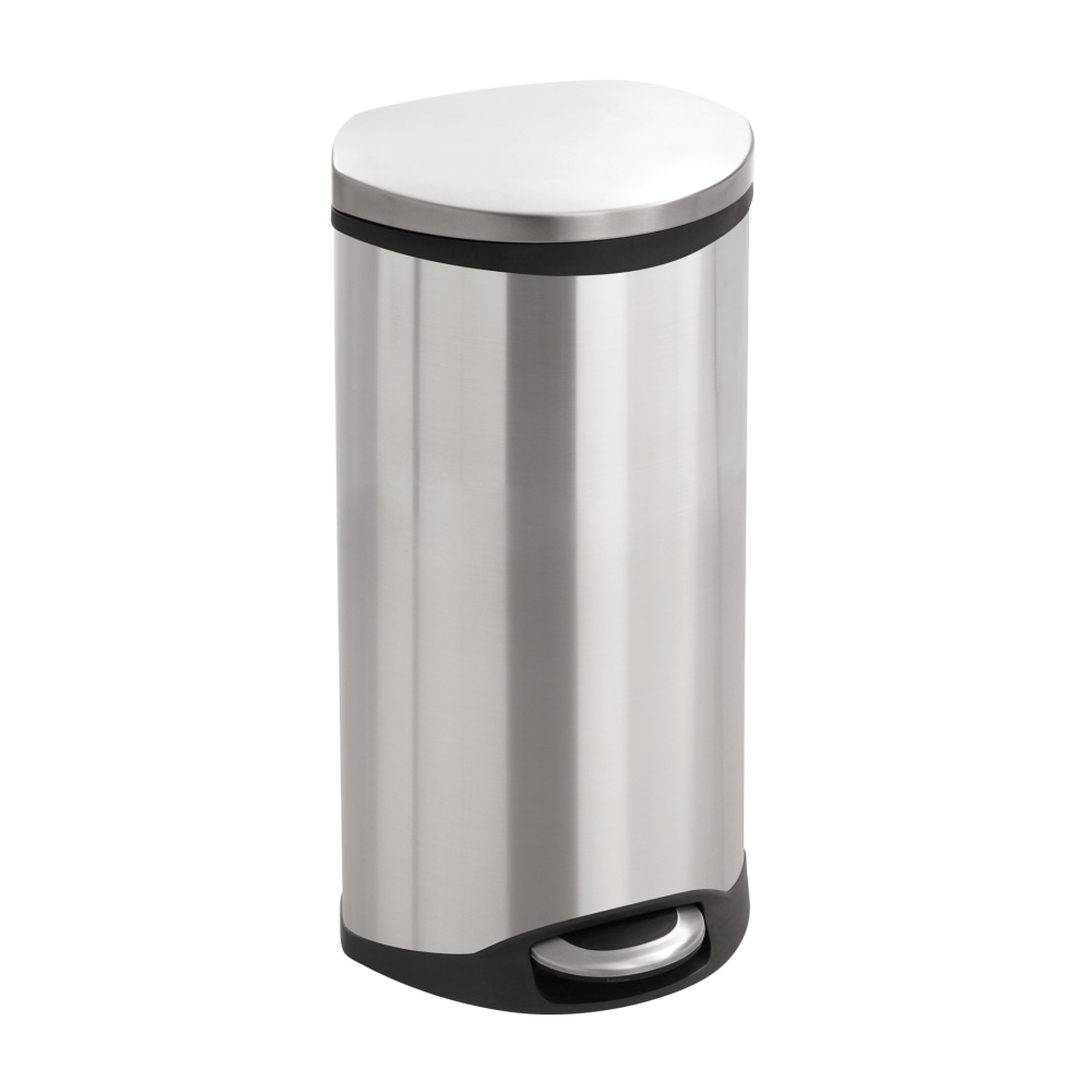 Safco Stainless Steel Step-On Medical Waste Receptacle, 7.5 Gallons, 26 1/2in x 15in x 13 1/2in, Stainless Steel MPN:9902SS