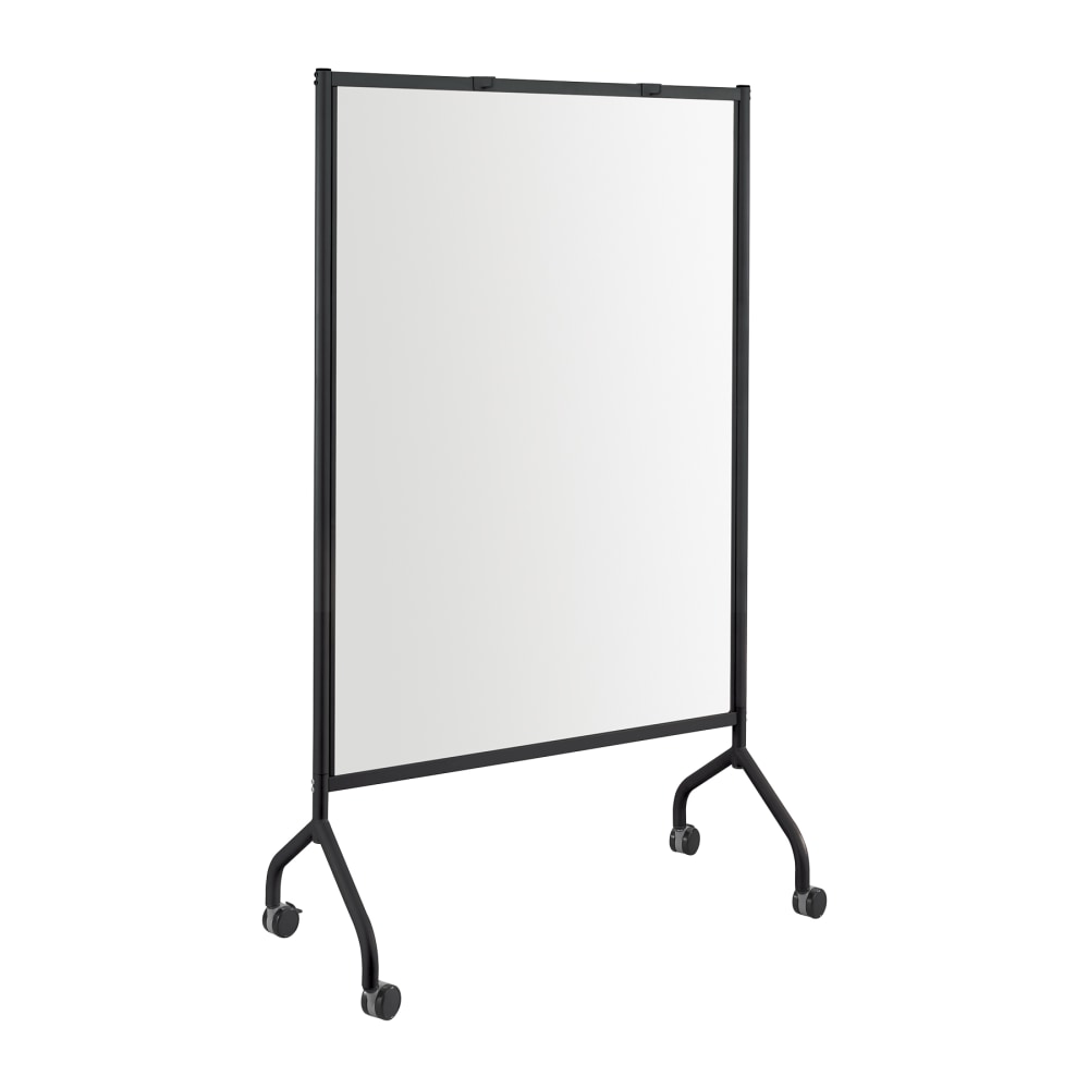 Safco Impromptu Full Magnetic Dry-Erase Whiteboard Screen, 42in x 72in, Steel Frame With Black Finish MPN:8511BL