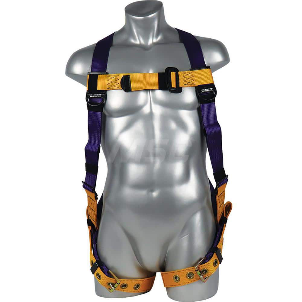 Fall Protection Harnesses: 310 Lb, Construction Style, Size Universal, For Construction, Back MPN:FAP15502G-PG