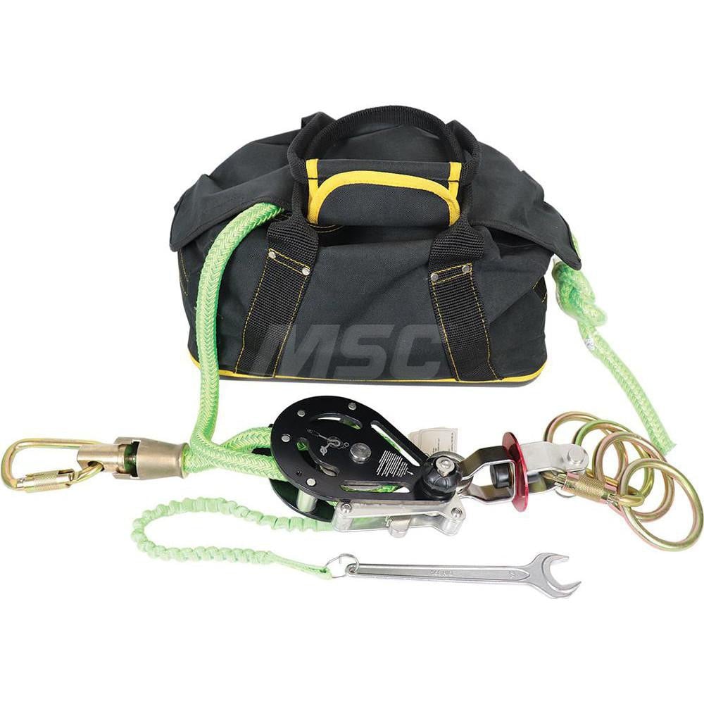 Horizontal Lifeline Systems, Lifeline Material: Kernmantle , Lifeline Length: 100 , End Connections: Carabiner  MPN:PN3001A-SK