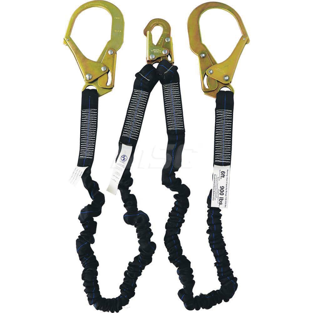 Lanyards & Lifelines, Load Capacity: 310lb , Construction Type: Webbing , Harness Type: Fall Arrest , Lanyard End Connection: Snap Hook  MPN:FAP30399-SK