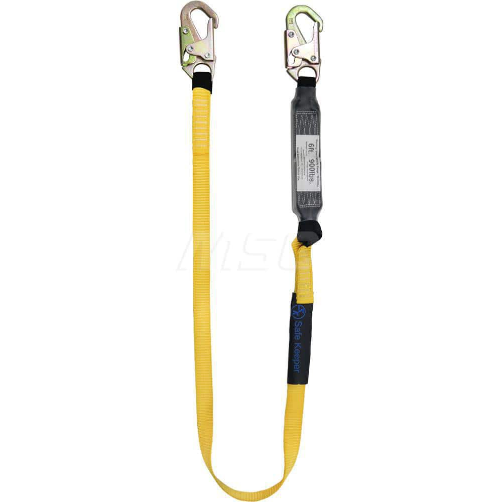 Lanyards & Lifelines, Load Capacity: 310lb , Construction Type: Webbing , Harness Type: Fall Arrest , Lanyard End Connection: Snap Hook  MPN:SL06-SK