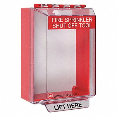 Universal Stopper 6 in H Clear/Red MPN:STI-14200NR-Z002