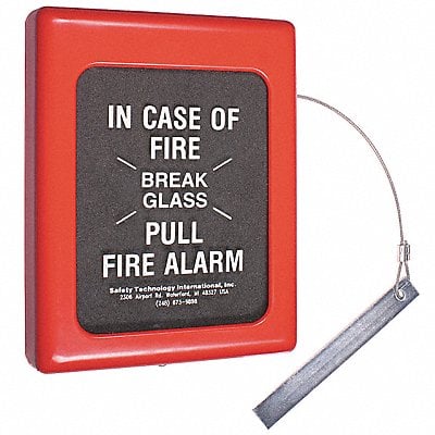 Fire Alarm Break Glass Cover 6.5 x 9 In MPN:STI-4100