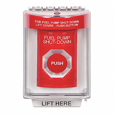 Fuel Pump Shutdown Push Button Red Color MPN:SS2034PS-EN