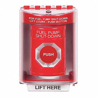 Fuel Pump Shutdown Push Button Red MPN:SS2071PS-EN