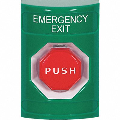 Emergency Exit Push Button Grn Rd Button MPN:SS2102EX-EN