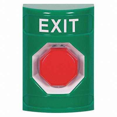 Exit Push Button Green Polycarbonate MPN:SS2105XT-EN