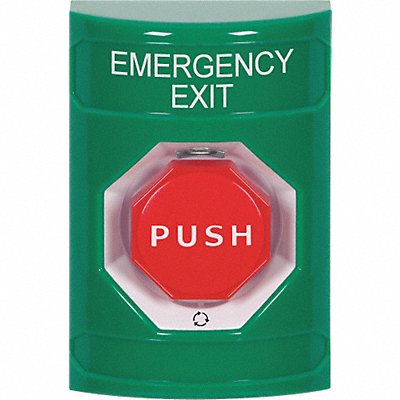 Emergency Exit Push Button Green SPDT MPN:SS2109EX-EN