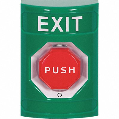 Exit Push Button Green SPDT 2-7/8 D MPN:SS2109XT-EN
