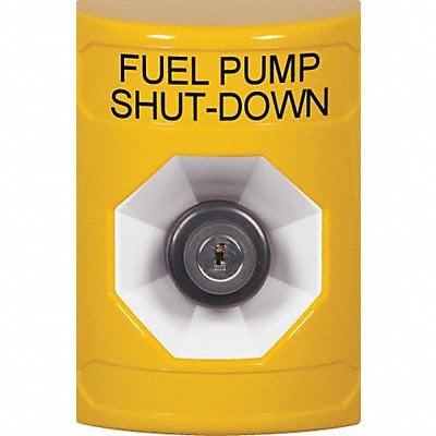 Fuel Pump Shutdown Push Button Yllw SPST MPN:SS2203PS-EN