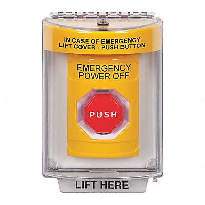 Emergency Power Off Push Button 2-7/8 D MPN:SS2245PO-EN