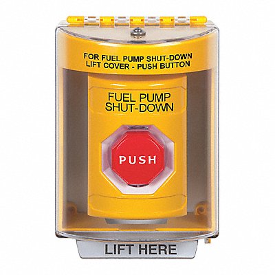 Fuel Pump Shutdown Push Button 2-7/8 D MPN:SS2275PS-EN