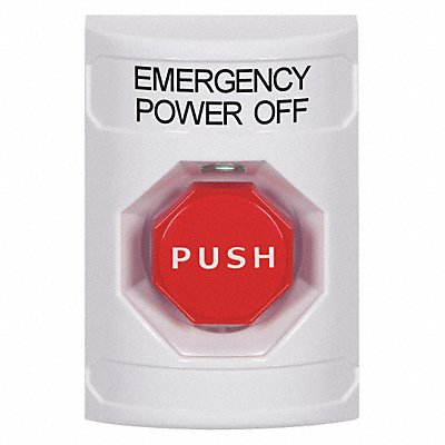 Emergency Power Off Push Button White MPN:SS2305PO-EN