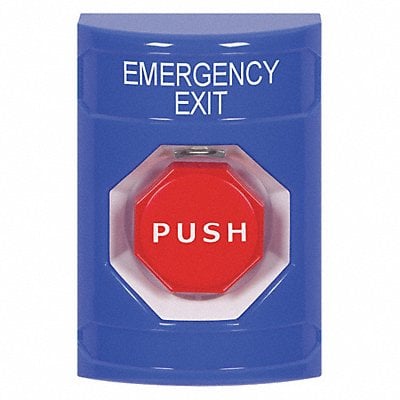 Emergency Exit Push Button Blue Color MPN:SS2405EX-EN