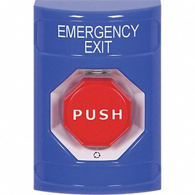 Emergency Exit Push Button Blue SPDT MPN:SS2409EX-EN