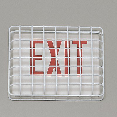 Wire Guard Steel White 13 3/4 Exit Sign MPN:STI 9640