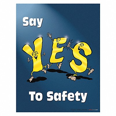 Safety Poster 22 in x 17 in Paper MPN:P0592