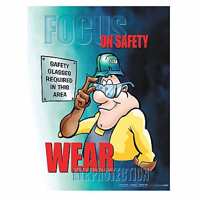Safety Poster 22 in x 17 in Paper MPN:P1199