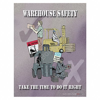 Safety Poster 22 in x 17 in Paper MPN:P2223