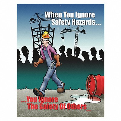 Safety Poster 22 in x 17 in Paper MPN:P3292