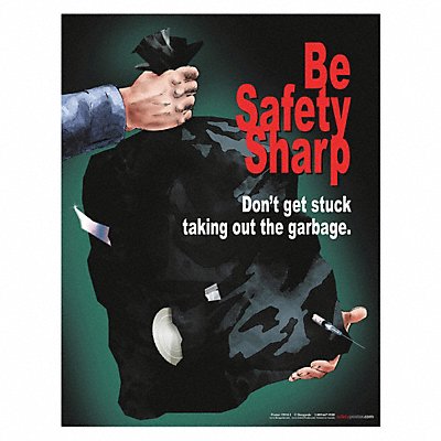 Safety Poster 22 in x 17 in Paper MPN:P3934