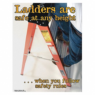 Safety Poster 22 in x 17 in Paper MPN:SW0184