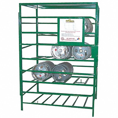 Gas Cylinder Rack 48x36 Capacity 12 MPN:SPC-12