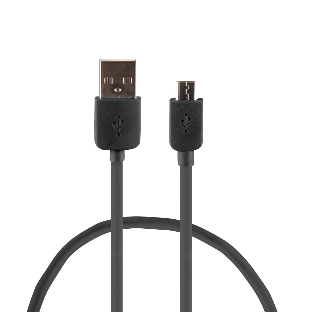 Vivitar OD2006 USB-A To Micro USB Cable, 6ft, Black (Min Order Qty 24) MPN:OD2006-BLK