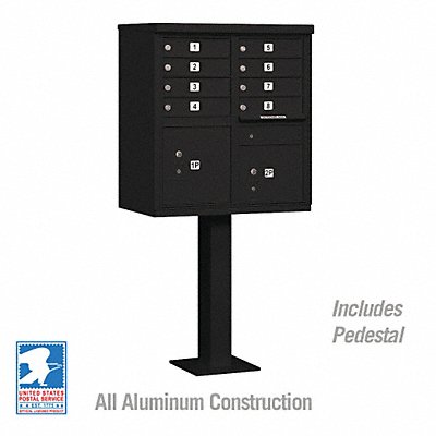 Cluster Box Unit Black 10 Doors 18 in W MPN:3308BLK-U